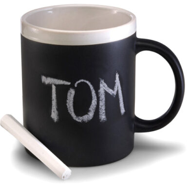 Ceramic Mugs with Chalks