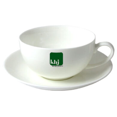 Cappuccino China Mugs & Saucers